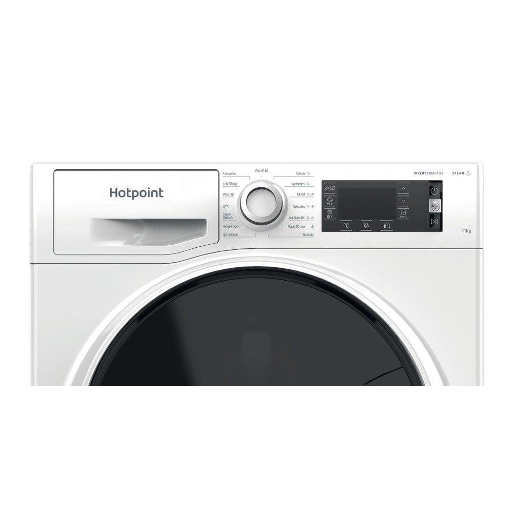 Hotpoint ActiveCare Washing Machine - White - 11kg - 1600 RPM - C Rated - NLCD 1164 D AW UK N - Image 2