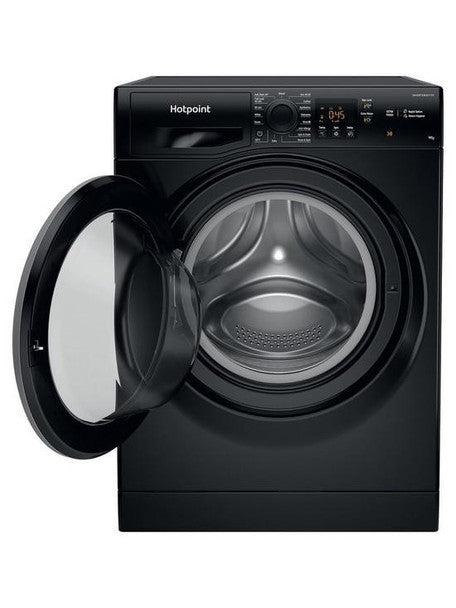 Hotpoint 9kg Load, 1400rpm Spin Washing Machine - Black | NSWM945CBSUKN - Image 2